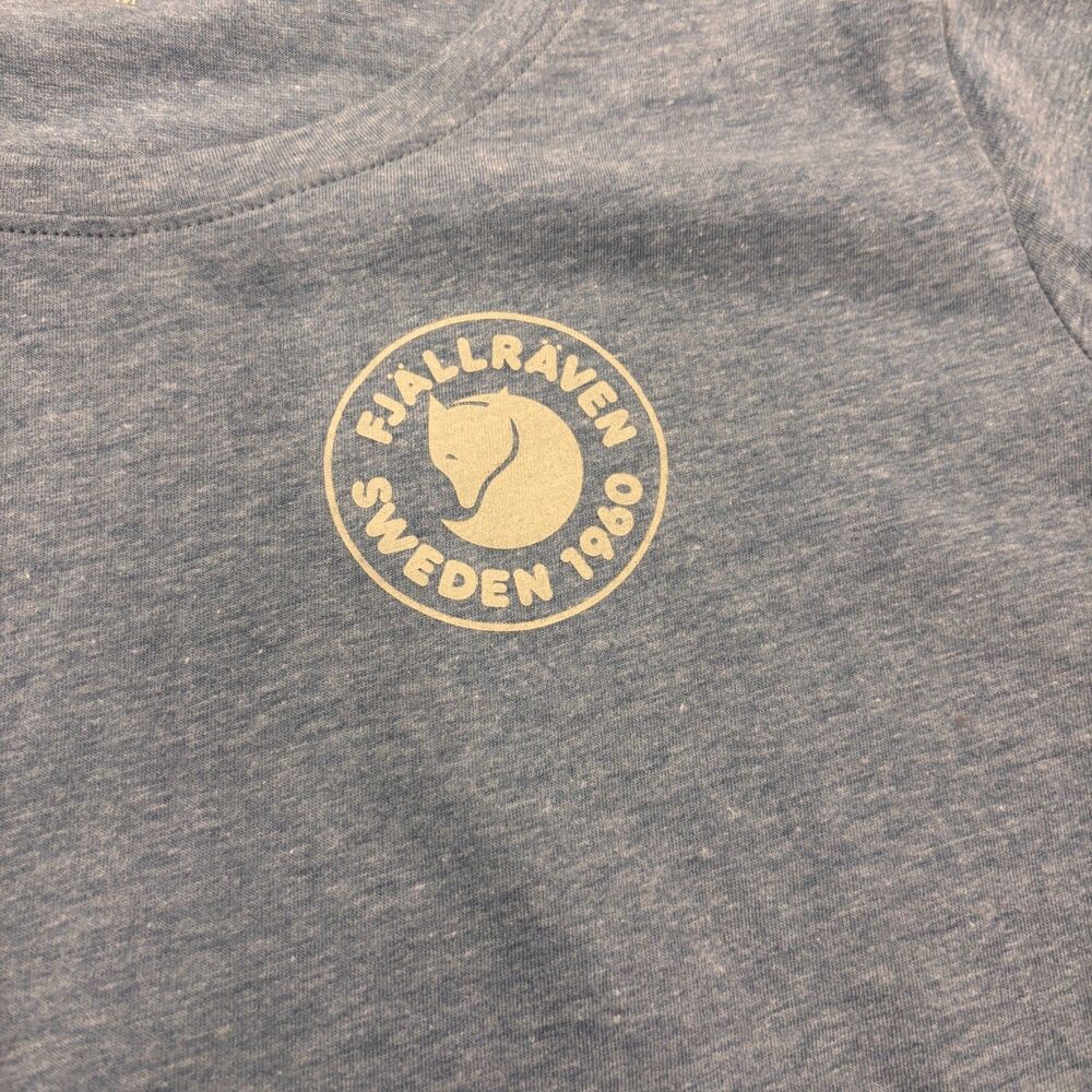 Fjallraven 1960 Logo T Shirt Women's M Short Sleeve Blue Crew Scoop Neck - Picture 5 of 10